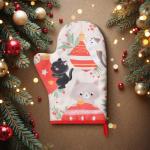 Варежка - прихватка новогодняя «Доляна. Игривого праздника», 20?28 см, ватин 250 г/м?