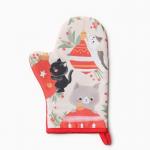 Варежка - прихватка новогодняя «Доляна. Игривого праздника», 20?28 см, ватин 250 г/м?