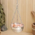 Аромачаша - испаритель для бани и сауны, 400 мл, d=12 см, алюминий, подвесная, с дозатором