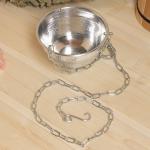 Аромачаша - испаритель для бани и сауны, 400 мл, d=12 см, алюминий, подвесная, с дозатором