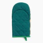 Варежка - прихватка новогодняя «Этель. Сказочная ёлка» 15?28 см, саржа, 100% хлопок, ватин 250 г/м?