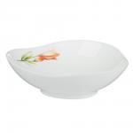 MILLIMI Лилия Салатник, опаловое стекло, 680мл, 17х6.5см, треугольная форма