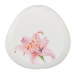 MILLIMI Лилия Тарелка десертная, опаловое стекло, 19.5см, треугольная форма