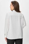 Блуза ANDINA CITY 5028-25 белый/горох