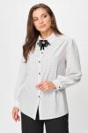 Блуза ANDINA CITY 5028-25 белый/горох