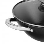 SATOSHI Казан чугун,30см,4,4л,антипр.покр,решетка,стекл.крыш,нейлон.лопатка,бамб.палочки,индукция