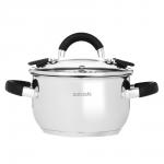 SATOSHI Арбон Кастрюля 16х9,5см, 1,8л, со стекл. крышкой, индукция