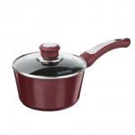 SATOSHI Ла Мери Ковш литой 1,3л, d16х8,5см, с крышкой, антипригарное покрытие мрамор, индукция