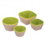 VETTA Набор силиконовых форм, 12шт, (7см; 5см), силикон, 3 цвета