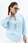 Блуза ANDINA 128-2 голубой