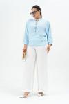 Блуза ANDINA 128-2 голубой