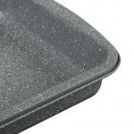 SATOSHI Буко Противень глубокий, 36,5х27х5,5см, угл.сталь, антипригарное покрытие "Мрамор"