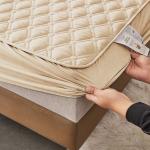 Наматрасник Mency стеганый с бортом без наволочек NAMSR09 (Бежевый)