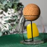 Банка стеклянная для хранения сыпучих продуктов и круп «Абстракция», 400 мл