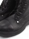 05-9010 BLACK Ботинки зимние мужские (натуральная кожа, искусственная кожа, искусственный мех)