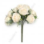 Букет декоративный 31 см "Розы" (SF-8126) светло-персиковый