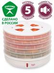Сушилка для овощей и фруктов Мастерица EFD-0501M, 5 прозрачных поддонов, 125 Вт. D 31,6 см
