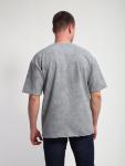 М460 Футболка оверсайз футер (серый винтаж)