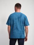 М460 Футболка оверсайз футер (индиго винтаж)