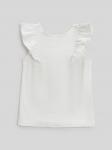 Блузка-топ детская для девочек Rosio белый