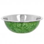 Миска из нержавеющей стали 0,7л 18см цветное покрытие гранит