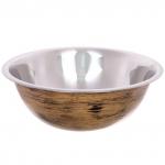 Миска из нержавеющей стали 2,6л 26см цвет Антик