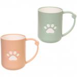 Кружка пластиковая 500мл Лапка, микс цветов