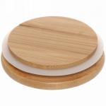 Банка для продуктов стеклянная 700мл "Хай-Тек" с бамбуковой крышкой 8,5*15см