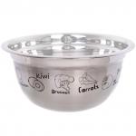 Миска из нержавеющей стали 2,6л 24*11,2см с рисунком