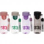 Бутылка питьевая пластиковая 600мл BEST, микс цветов