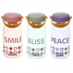 Бутылка питьевая пластиковая 700мл Улыбка, микс цветов