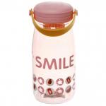 Бутылка питьевая пластиковая 700мл Улыбка, микс цветов