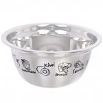 Миска из нержавеющей стали 0,5л 14*6,5см с рисунком