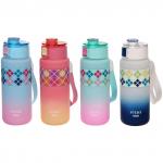 Бутылка питьевая пластиковая 750мл Настроение, микс цветов