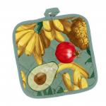 Прихватка рогожка 18*18 Vse DOMA<A51952  Много фруктов, рис 60164-1 >