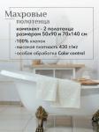 Набор полотенец махровых Ирбис из 2шт (50*90+70*140) Реноме, 11-0104 белый-молочный