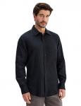 NORVEG LINEN Рубашка мужская slim цвет черный