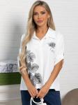 Блуза Экзотика (белая) Б15424-18М