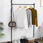 Вешалка гардеробная напольная на колёсах "ПЕРФЕКТХАУС", цвет черный, нагрузка 25 кг, 152*42*74см