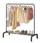 Вешалка гардеробная напольная "ПЕРФЕКТХАУС", цвет черный, нагрузка до 25-27кг, 110*40*150см