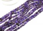 Аметист бусины овал с гранями 9*14мм, 38см, 27 бусин