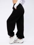 Джоггеры "БЖ-46" чёрные, футер 3-х нитка начес