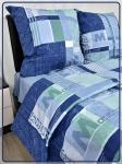 Постельное белье Шуйская бязь Гуднайт синий 20605-2
