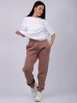 Джоггеры "Мистерия 14" мокко, футер 3-х нитка начес