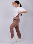 Джоггеры "Мистерия 14" мокко, футер 3-х нитка начес