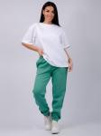 Джоггеры "Мистерия 11" зелёные, футер 3-х нитка начес