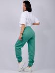 Джоггеры "Мистерия 11" зелёные, футер 3-х нитка начес