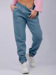 Джоггеры "Мистерия 9" голубые, футер 3-х нитка начес