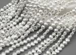 Жемчуг Майорка сердце 6*6мм цв.белый, 40см, 67 бусин