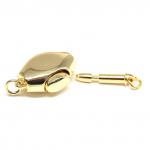 Замок коробочка 18*11мм, золотистый